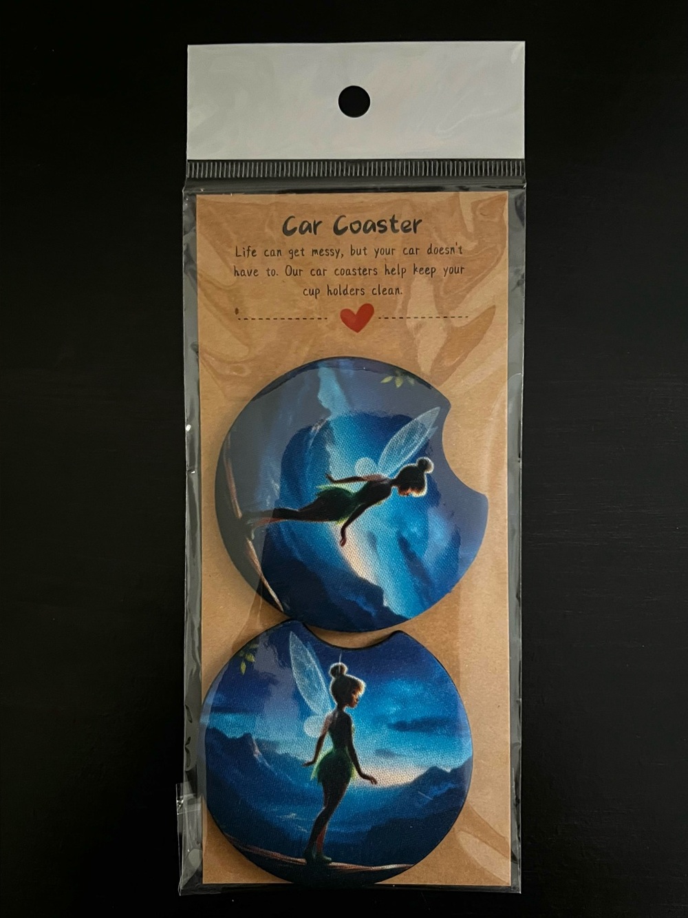 Tinker Bell Car Coasters